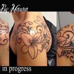 Tattoos - Fiori in progress - 100507